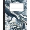 Composition Notebook: Marble black | Journal For College, Students, School, Work, Office | Wide Lined