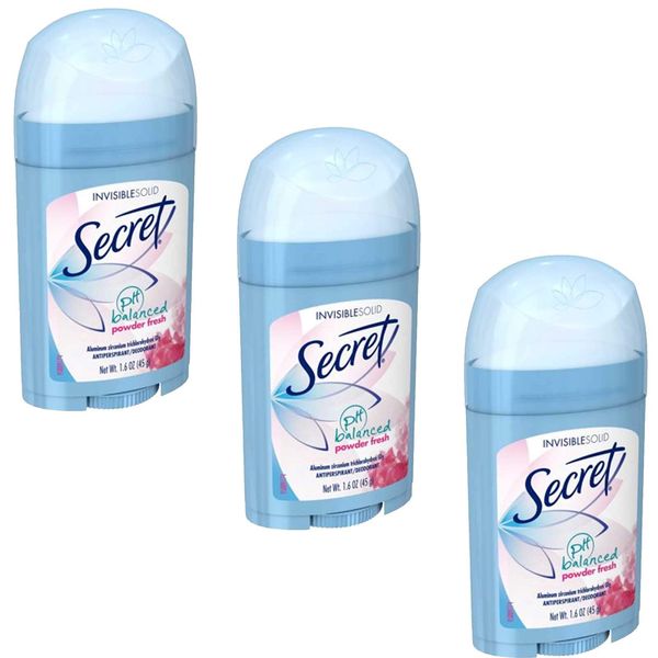Secret 1.6OZ Deordorant (Pack of 3)