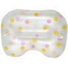 Relax Bath Pillow, Dot Pattern, Pink with Suction Cups, Made in Japan