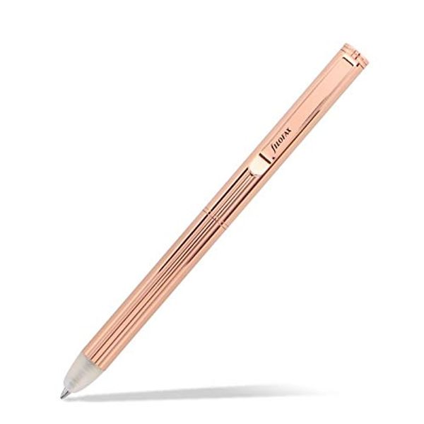 Filofax Erasable Ballpoint Pen with 3 Refills | Rose Gold
