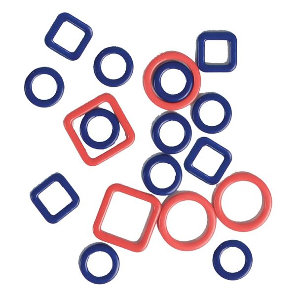 KnitPro Stitch Markers Metal Linea - 3x40pcs
