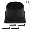 Solus S349-BK Black Pier Mount Adapter for 3" Post Lighting Fixtures