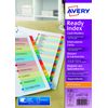 Avery 1 to 15 Ready Index Dividers - Assorted Colour