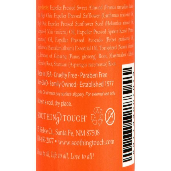 Soothing Touch Bath Body & Massage Oil, Rich & Exotic Sandalwood - 8 Oz