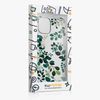 kwmobile Clear Case and Screen Protector Compatible with Apple iPhone 12 / iPhone 12 Pro Case - Spring Leaves Green/Transparent