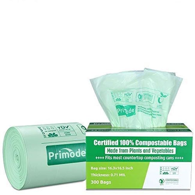 Buy Primode 100% Compostable Bags, 8 Gallon (30L) Food Scraps Yard