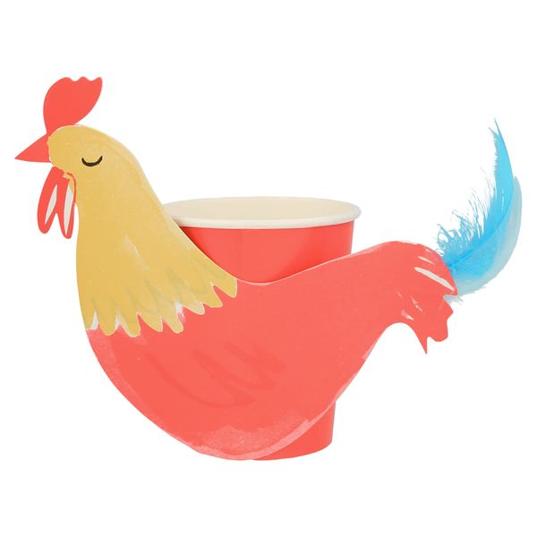 Meri Meri On The Farm Rooster Party Cups