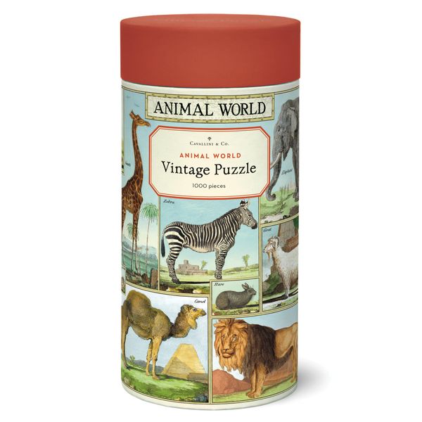 Cavallini & Co. Animal World 1,000 Piece Puzzle