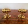 Chattels Stunning Pair of Large Mortice Flower Door Knobs in Solid Brass Handles KLN-PL