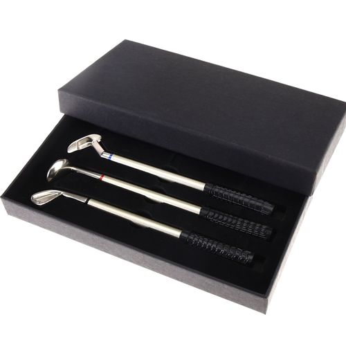3x Mini Golf Putter Pen Set Box Golf Club Gift Novelty Golfers Decor Gift Golf Present