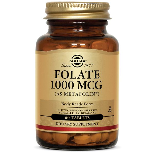 Solgar Folate 1000mcg as Metafolin 60 Tablets