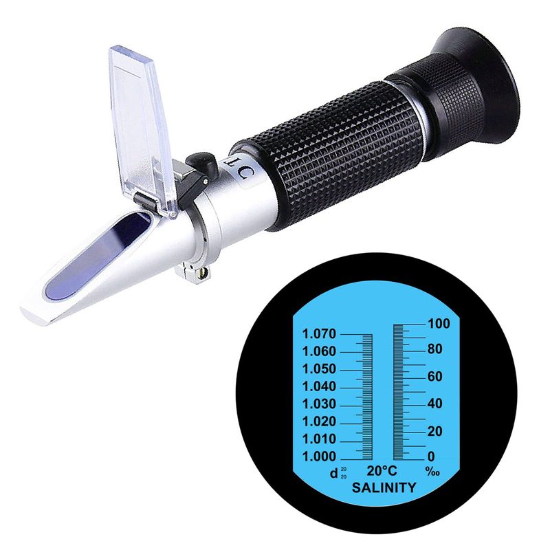 Salinity Refractometer for Aquarium Salinity Tester Refractometer with ...
