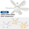 Noiseless Ceiling Fan - Remote Control, 30W Brushless Design for Bedroom /Office