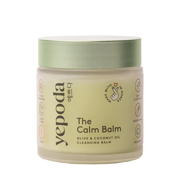 Yepoda Gesichtsreinigung Balsam - THE CALM BALM, Cleansing Balm mit Olivenöl & Kokosöl, Make-Up Entferner, Reinigungsgel Gesicht (80 Gramm)