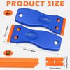 2PCS Plastic Scraper with 100 Plastic Blades, Multipurpose Plastic Scraper Non-Scratch Scraper Tool Kits for Cleaning Labels and Decals