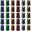 30 Pack Mixed Colour Black Body Rotary Control Knobs 6mm Splined Audio/Guitar/Mixer Knob