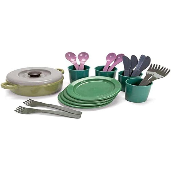 Dantoy XHP-2681 Green Bean 22-Piece Dinnerware Set