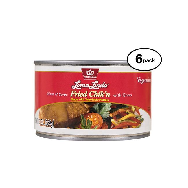 Loma Linda - Plant Based Meats (Fried Chik'n with Gravy (13 oz.), 6 Pack)