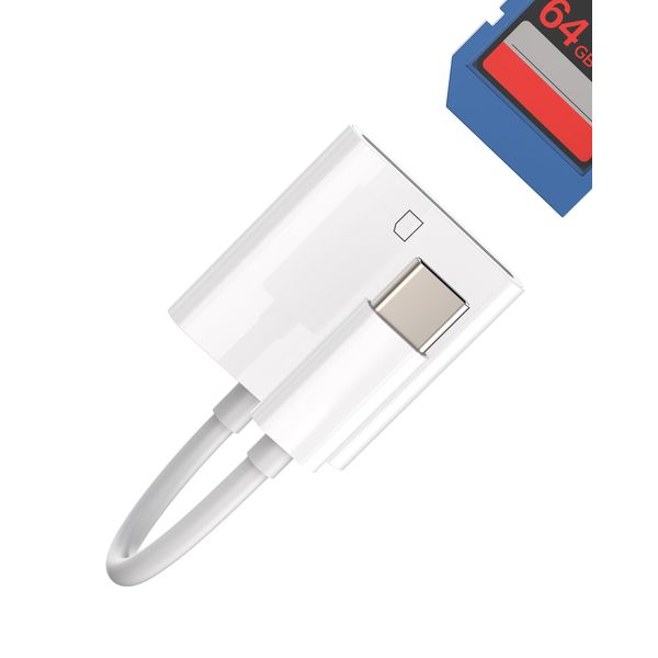 SD Card Reader, Type-C, Memory Card Adapter, USB C Converter, Apple IPhone15, Pro Max Plus, iPad Pro, Type C, SD Card Reader Smartphone, Image Storage, Data Transfer, External Camera Photos, Data,