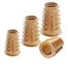 Qrity 20 Pcs Hex Socket Screw-in Nuts Fastener M6x15mm, Zinc Alloy Ladder-Shaped Threaded Insert Nuts, Interface Hex Socket Drive