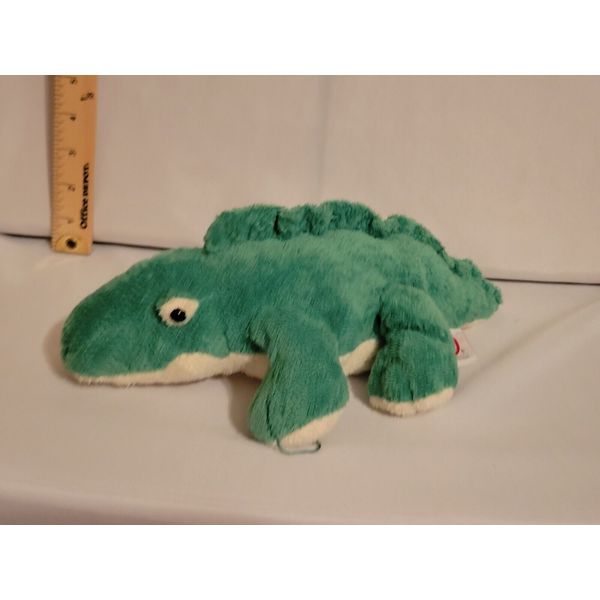 Ty Pluffies Crocodile Alligator Chomps Baby Green 2005 Tylux Lovey Plush