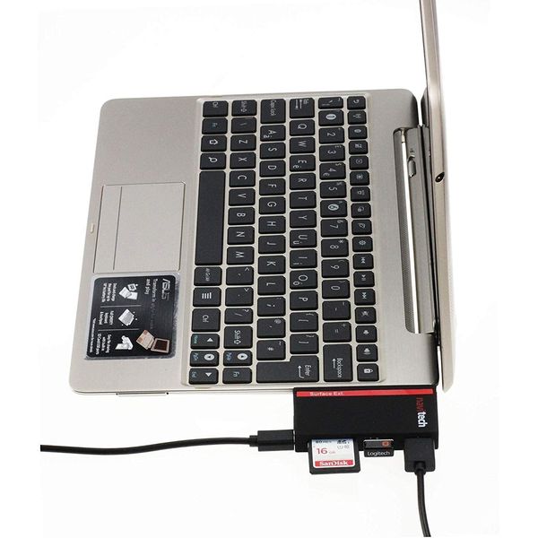 Navitech 2 in 1 Laptop/Tablet USB 3.0/2.0 HUB Adapter/Micro USB Input with SD/Micro SD Card Reader Compatible With Lenovo ThinkPad E14 Gen 3 (14" AMD)