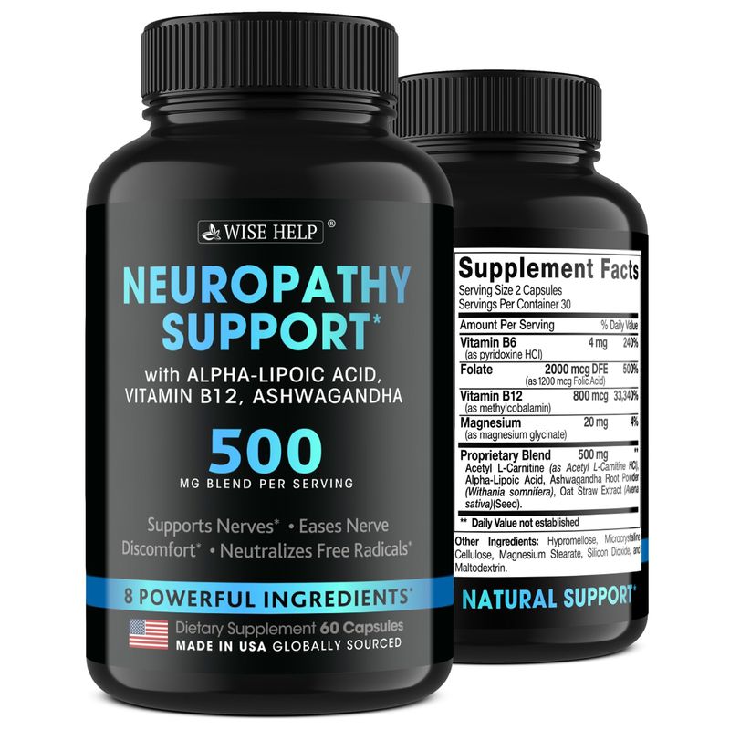 Neuropathy Support Natural Nerve Discomfort Relief - Made in USA ...