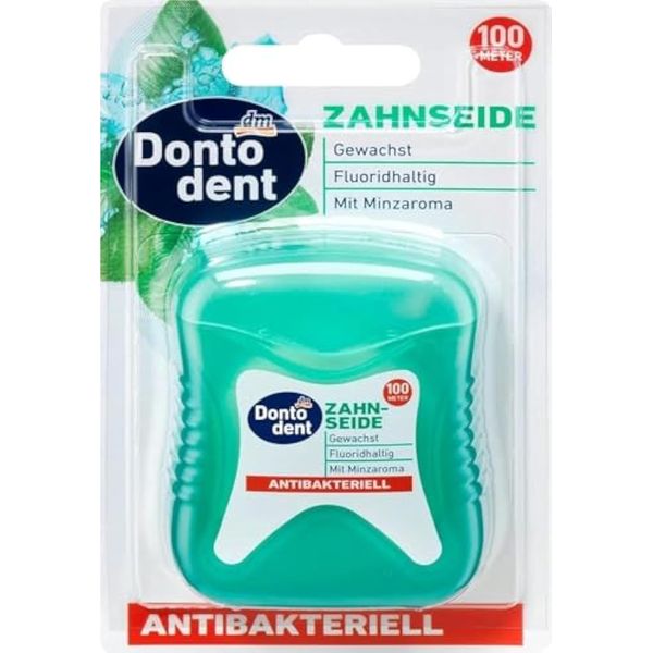 DONTODENT Antibacterial Dental Floss 1 x 100 m