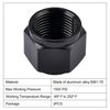 EVIL ENERGY 6AN Flare Cap Block off Fitting Plug Black 2PCS