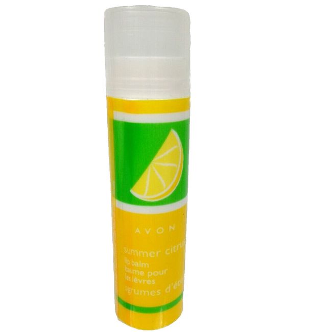 Avon Summer Citrus Lip Balm Refreshing Lemon Vintage Collectible