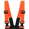 SPARES2GO Chainsaw Safety Bib & Brace (L) + Protective Gloves