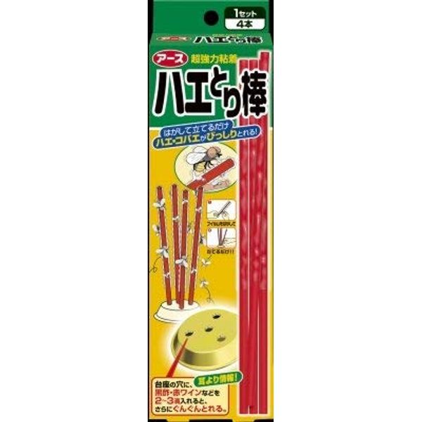 Earth Chemical 4901080257215 Earth Fly Trap Rod, 1 Set (4 Pieces) x 24 Piece Set