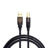 BLKing USB A to USB B MIDI Cable, 1.8M, Gold, Compatible with Instruments, Headphone, USB Microphone, Smartphone