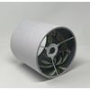 Silver Grey Velvet Botanical Charcoal Monkey Drum Lampshade