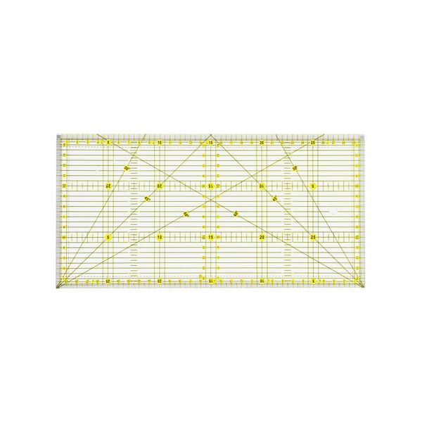 QWORK® 15 x 30cm Quilting Ruler, Precise Sewing Ruler for Quilting, Sewing and Patchworks (6” x 12”)