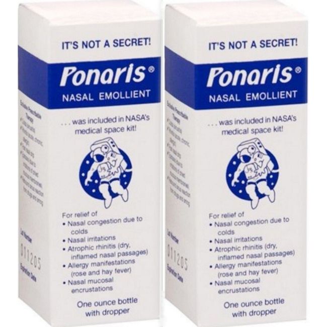 Ponaris Nasal Emollient 1oz ( 2 pack )  EXP 11/2024 Free Shipping!