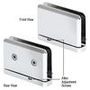CRL PPH301CH Polished Chrome Adjustable Prima Series Hinge
