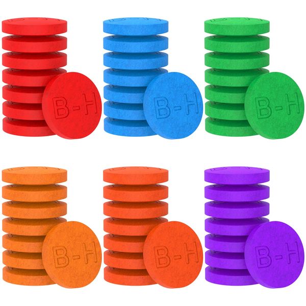 Bath Colour Tablets for Kids - 6 Colors Total 48 Count Coloured Bath Tablets for Kids, Food Grade Kids Bath Bombs Set for Kids Bath - No Stains & Gentle on Skin