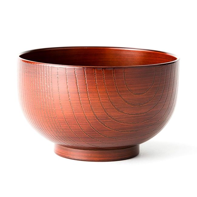 Asahi Koyo Bowl, Soup Bowl, Multi-purpose Bowl, Wood Grain, Red Tea, Japanese Style, Dishwasher Safe, Microwave Safe, Made in Japan