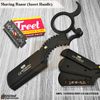 Finger Insert Handle Barber Shaving Razor Edge Cut Throat Beard Shavette Rasoi