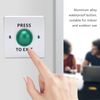 Sonew Push to Exit Button, Stainless Steel Waterproof 12?24V Push to Exit NO NC COM Door Release Button, Door Exit Release Button for Door Access Control