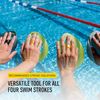 FINIS Iso Strapless Isolation Paddles, Black/Gold - Medium