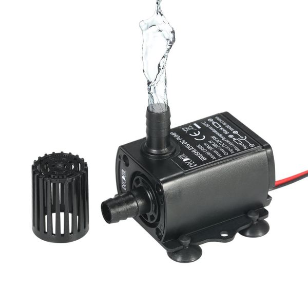 Submersible Water Pump 12V 5W Mini Quiet Pump for Aquarium Fish Tank 280L/H