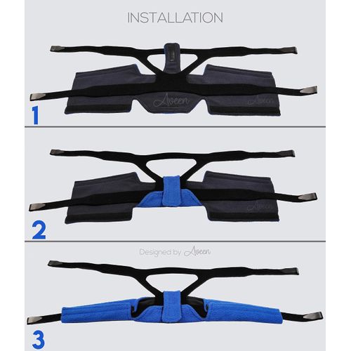 AVEEN CPAP Neck Pad for CPAP Headgear Straps, CPAP Comfort Neck pad, CPAP Covers, Fleece CPAP mask Strap Cover
