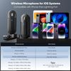 2 Pack Wireless Microphone for iPhone iPad with Charging Case for Podcast Vlog