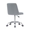 VERSA Nail Technician Stool Adjustable Height 18" to 24", Grey