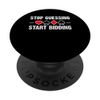 Stop Guessing Start Bidding Bridge Player Card Game PopSockets Adhesive PopGrip