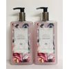 2 Bottles Rose & Geranium Moisturizing Hand Wash From England 16.9 fl oz Each
