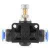 Sixrun 10pcs/set Pneumatic Flow Speed Valve, Push-in Speed Controller 6mm Pneumatic Air Flow Control Valve Connector, Pneumatic Quick Fitting