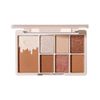 Eyeshadow Palette, Boiling Topic on SNS, High Color, No Disposal Colors, Eyeshadow, Glitter, Aishado Palette, Cosmetics, 7 Colors, Daily Life, High Color, Long Lasting, Unique Powder Cosmetic Tray (01# Almond)
